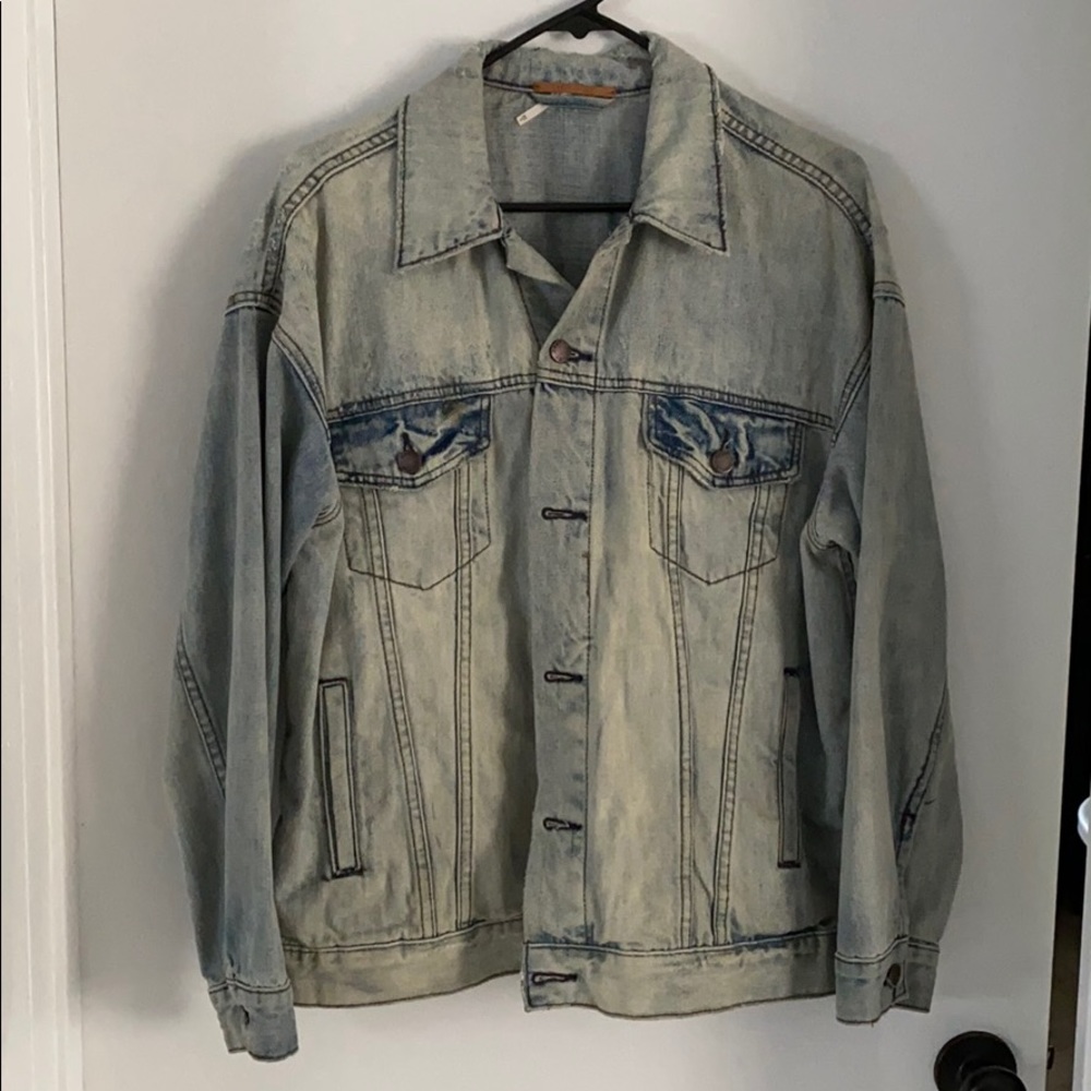 Free People oversized fit Jean jacket